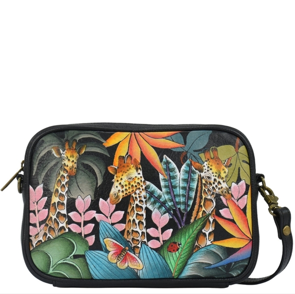 Anna By Anuschka Women's Cross Body Bag – Compact Purse With Multiple Pockets (8" X 7.5" X 2.5")